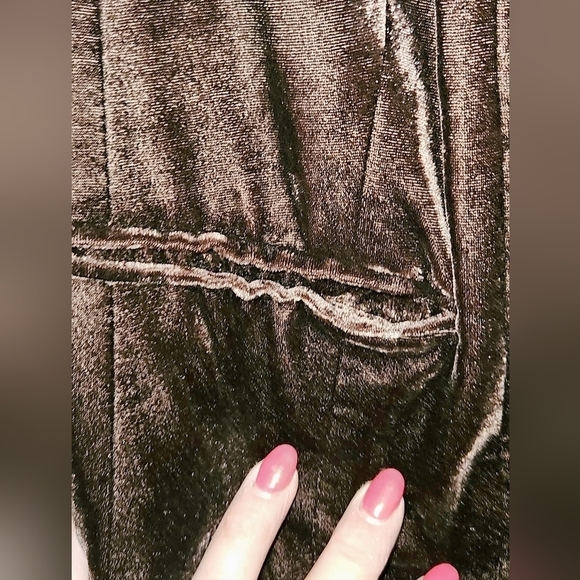 #053 Apt 9- Brown Velour Embroidered Front Evening Jacket- Size: 18W - Picture 6 of 6